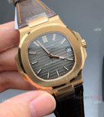 3K Factory Patek Philippe Watch Leather Strap Patek Philippe Nautilus 5711R Rose Gold Brown Leather Strap Patek Philippe Leather Strap